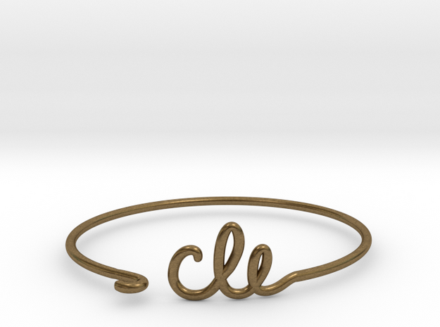 CLE Wire Bracelet (Cleveland) in Natural Bronze