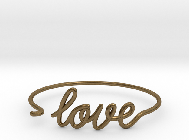 Love Wire Bracelet in Natural Bronze