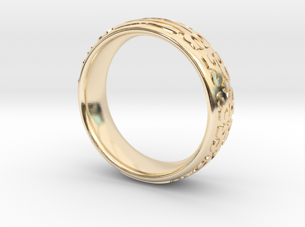 Knight Of The Ring in 14k Gold Plated Brass