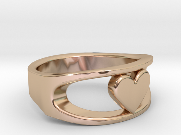 Lite Ring model 2.1 in 14k Rose Gold Plated Brass