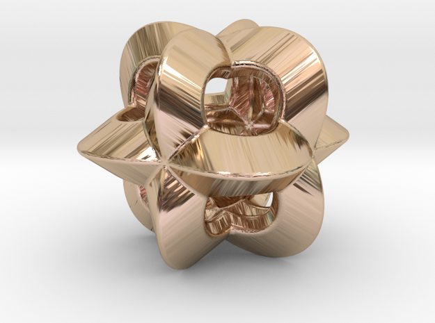 Pendant-c-4-3-10-p1o in 14k Rose Gold Plated Brass