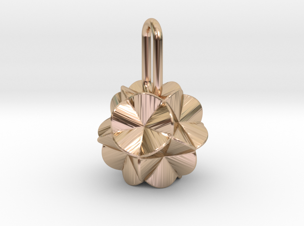 Pendant-c-6-5-10-90 in 14k Rose Gold Plated Brass