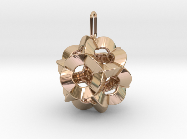 Pendant-c-6-5-20-45-p1o in 14k Rose Gold Plated Brass