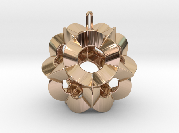 Pendant-c-6-5-30-90-p1o in 14k Rose Gold Plated Brass