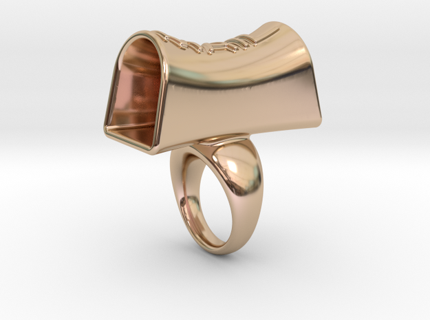 Message of love 29 in 14k Rose Gold Plated Brass