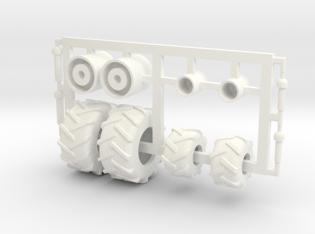 1/64 Tread Tires for 3450 TBH Air Cart in White Processed Versatile Plastic