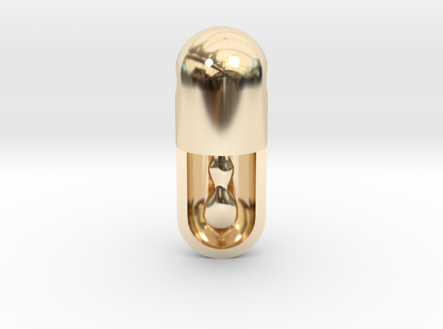 Medicine in 14k Gold Plated Brass