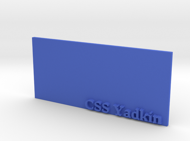 Base for 1/600 CSS Yadkin in Blue Processed Versatile Plastic