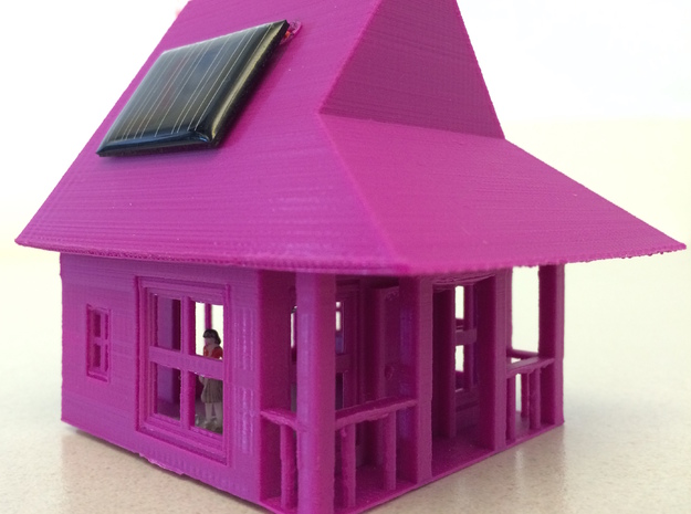 My Dream House - Solar Nightlight in White Natural Versatile Plastic