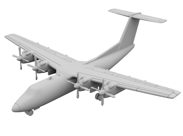 1:400 - DHC_7 in Smooth Fine Detail Plastic