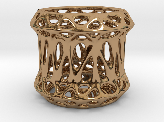 Candle Holder 3cm (002) in Polished Brass