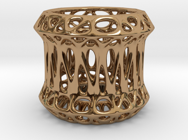 Candle Holder 3cm (003) in Polished Brass
