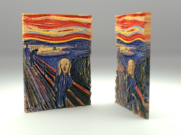 The Scream (Edward Munch) in Full Color Sandstone