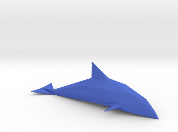 Diamond Cut Dolphin in Blue Processed Versatile Plastic