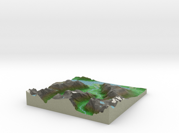 Terrafab generated model Fri May 15 2015 12:14:49  in Full Color Sandstone