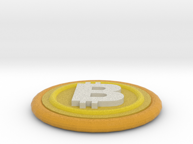 Bitcoin in Full Color Sandstone