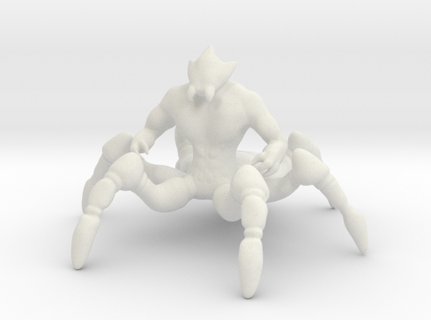 Spider Centaur in White Natural Versatile Plastic
