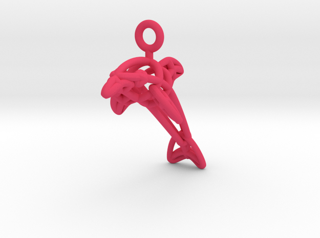 Dolphin in Pink Processed Versatile Plastic