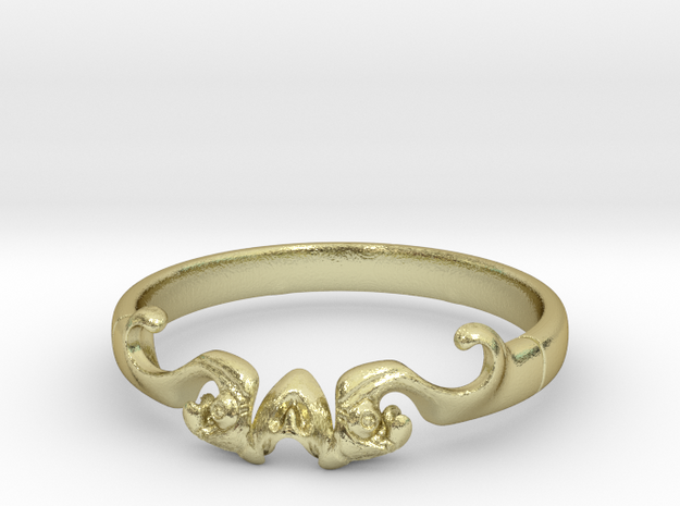 Skull of ring(reboot)(size = USA 5.5)  in 18k Gold Plated Brass