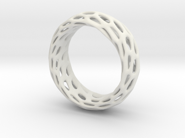 Trous Ring Size 6.5 in White Natural Versatile Plastic