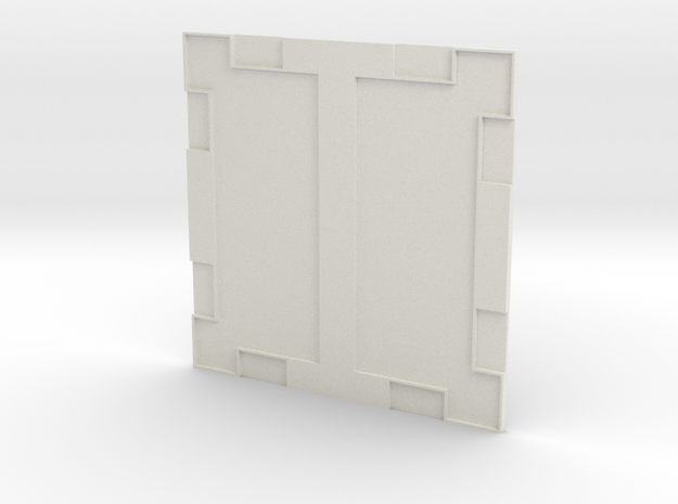 Sample Floor 003a in White Natural Versatile Plastic