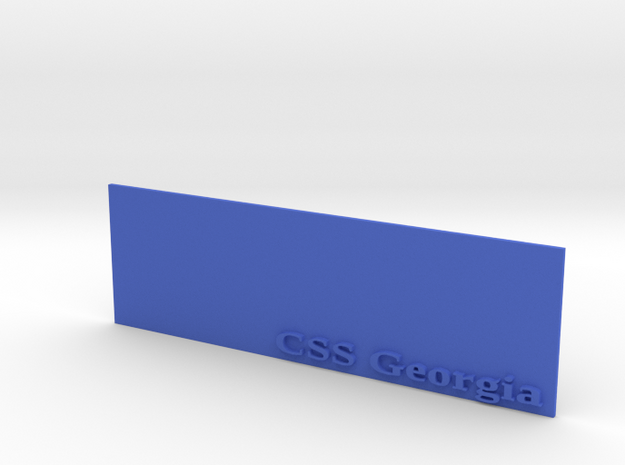 Base for 1/600 CSS Georgia in Blue Processed Versatile Plastic