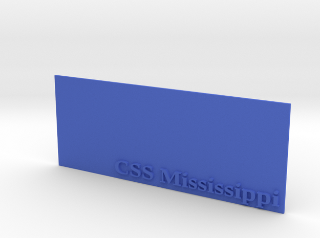 Base for 1/600 CSS Mississippi in Blue Processed Versatile Plastic