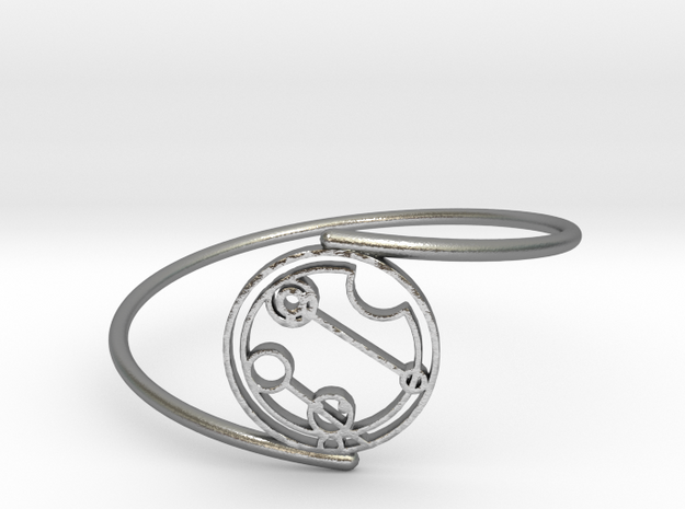 Caitlin / Kaitlin - Bracelet Thin Spiral in Natural Silver