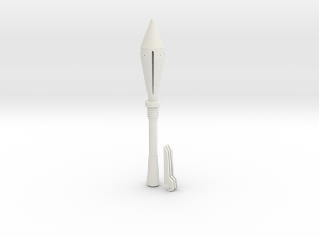 Jetpack Rocket in White Natural Versatile Plastic