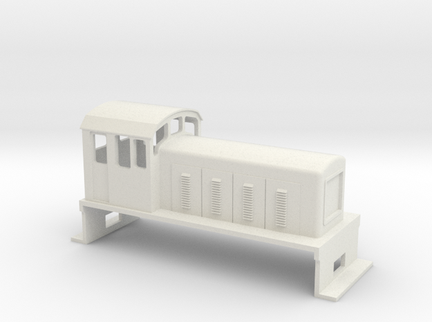 DS Locomotive, New Zealand, (S Scale, 1:64) in White Natural Versatile Plastic