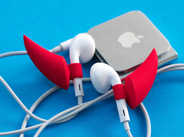 EarPod Earrings | Devil Horns in Red Processed Versatile Plastic