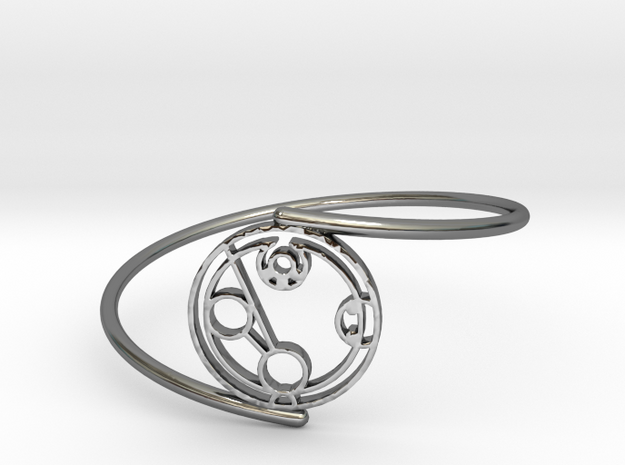 Hayden - Bracelet Thin Spiral in Fine Detail Polished Silver
