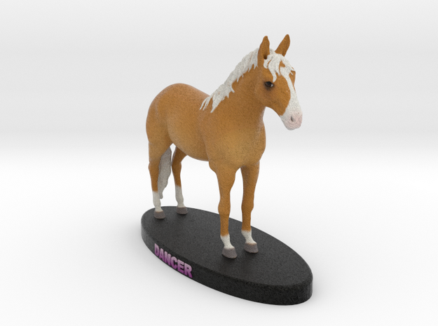 Custom Horse Figurine - Dancer in Full Color Sandstone