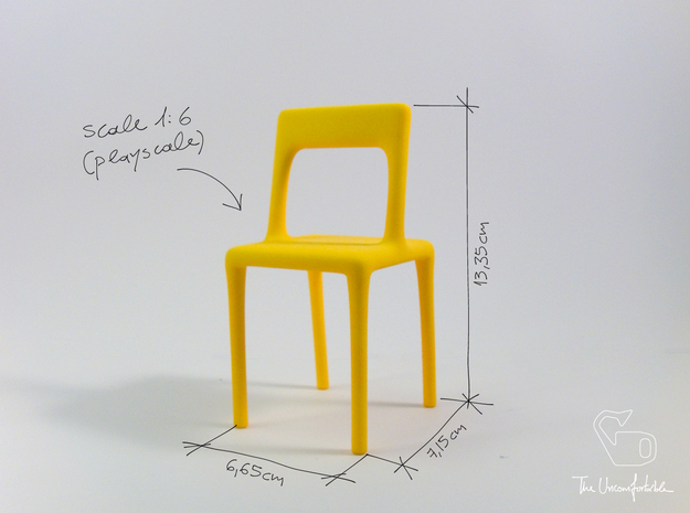 Uncomfortable chair No1 - 1:6 scale