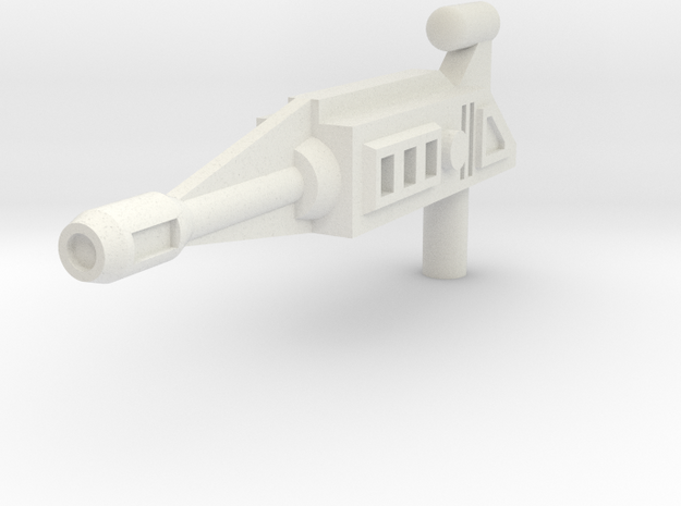 Dragster Rifle(5mm handle) in White Natural Versatile Plastic