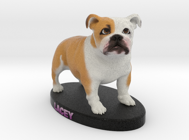 Custom Dog Figurine - Lacey in Full Color Sandstone