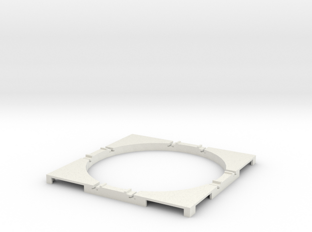 T-165-wagon-turntable-60d-100-corners-basic-1a in White Natural Versatile Plastic