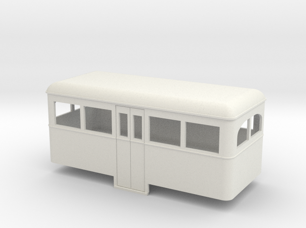 009 Cheap and easy railbus center car  in White Natural Versatile Plastic