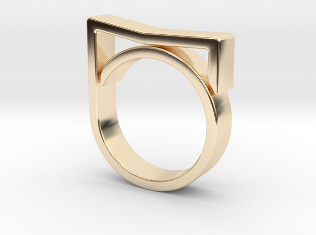 Adjustable ring for men. Model 7. in 14K Yellow Gold