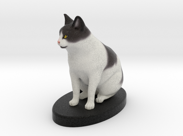 Custom Cat Figurine - Bob in Full Color Sandstone