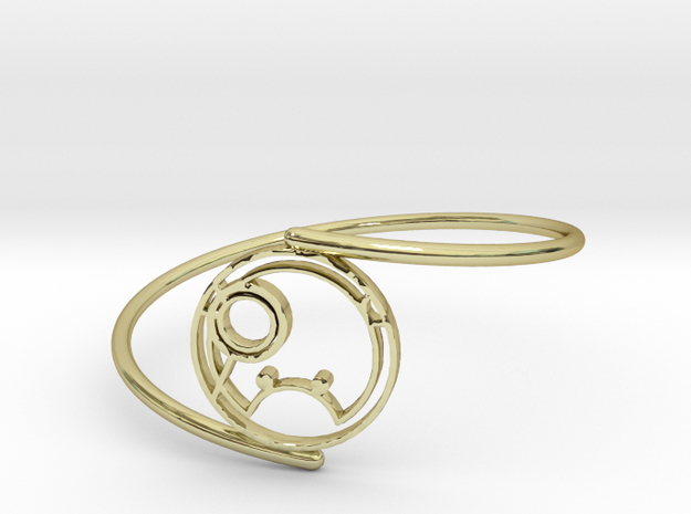 Shanna - Bracelet Thin Spiral in 18k Gold Plated Brass