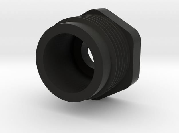 Delta Shock Cylinder Nut, 1257 in Black Natural Versatile Plastic
