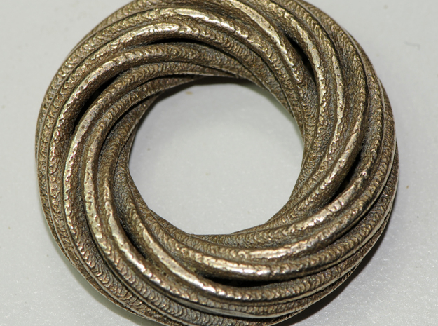 Scherk T in Polished Bronzed Silver Steel