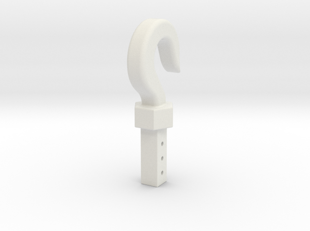 Hitch hook in White Natural Versatile Plastic