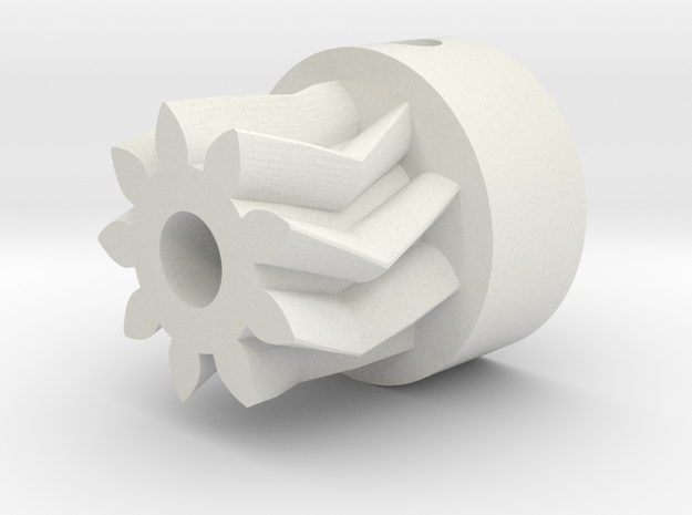 Herringbone Small Gear-1.1-highres in White Natural Versatile Plastic