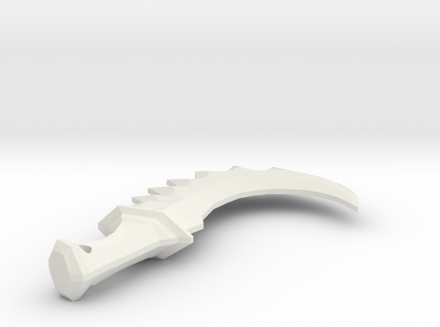 DOTA 2: Slark Dagger pendant in White Natural Versatile Plastic