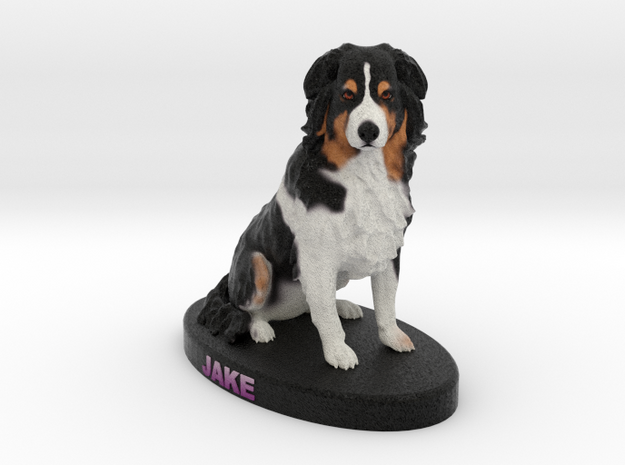 Custom Dog Figurine - Jake in Full Color Sandstone