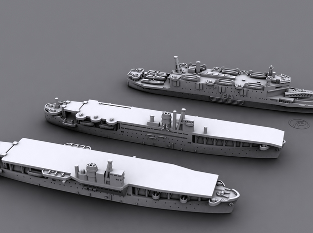 48JN06 IJN Amphibious Assault Ships (Set1)* in Smooth Fine Detail Plastic