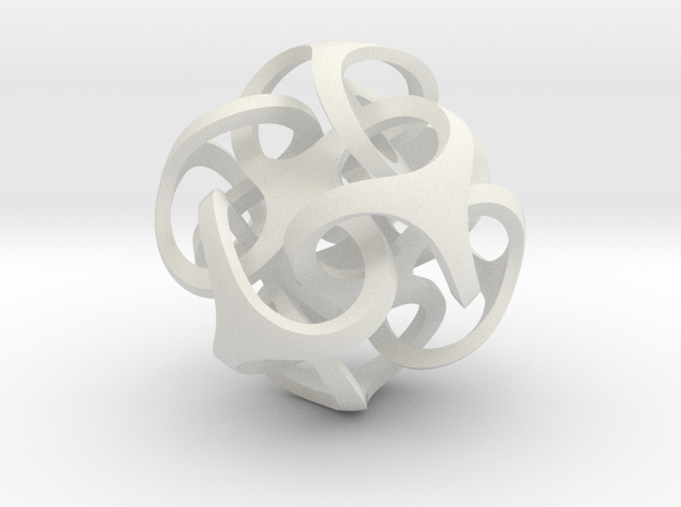 Metatron's Cube 10x10*10 cm in White Natural Versatile Plastic