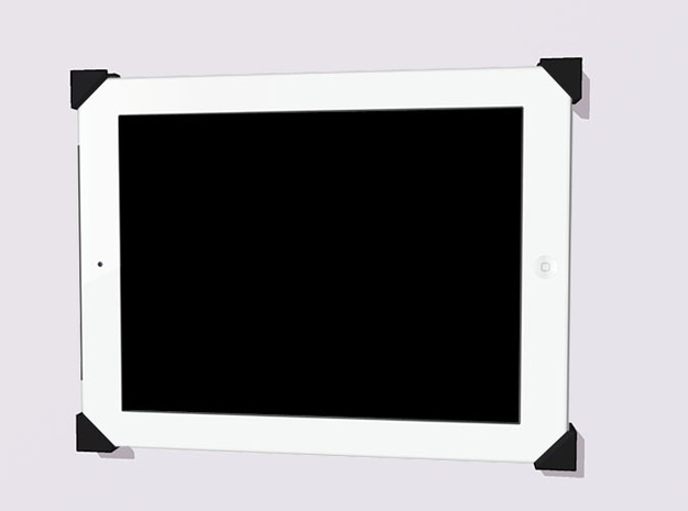 iPad Wall Mount in Black Natural Versatile Plastic